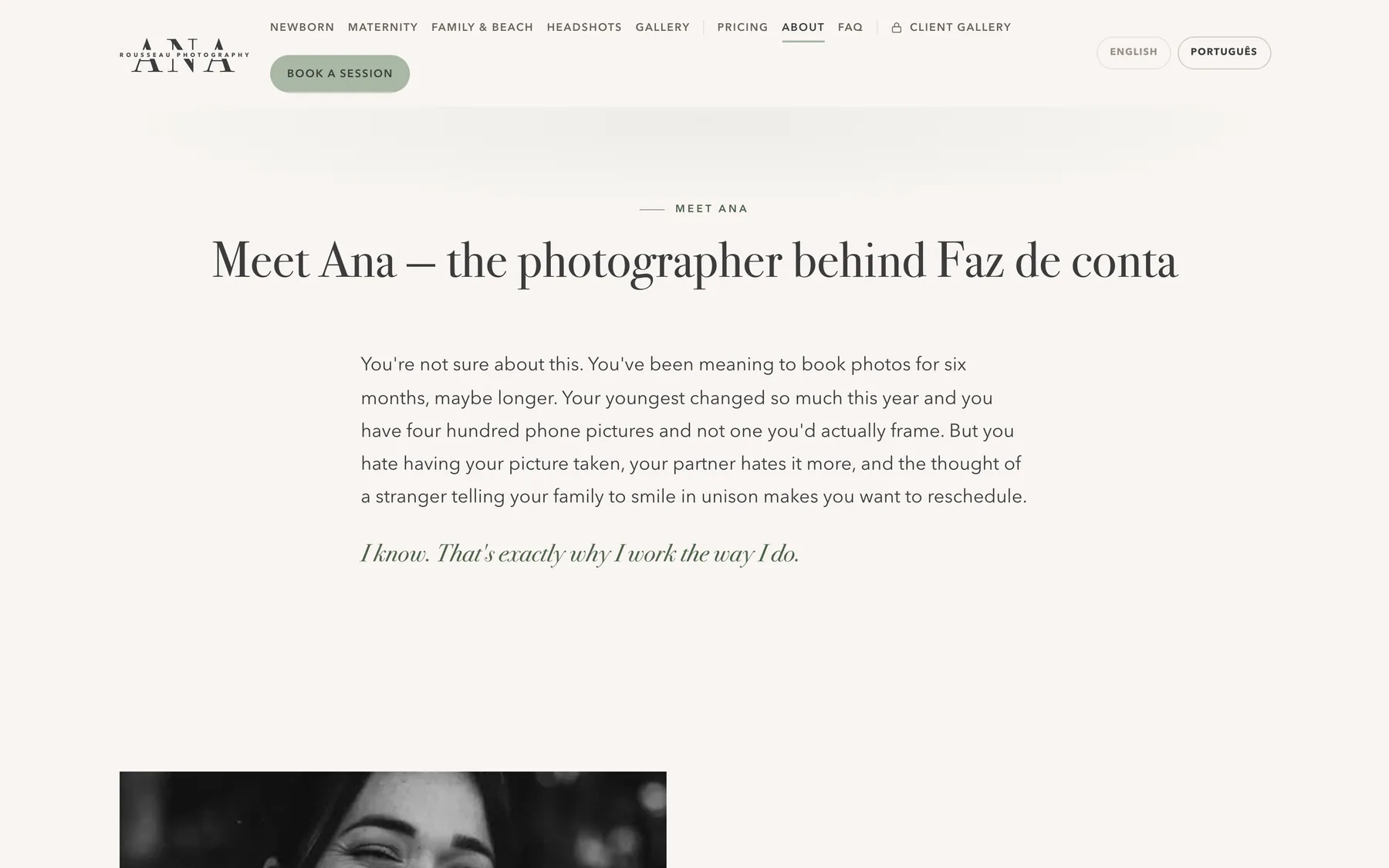 About page